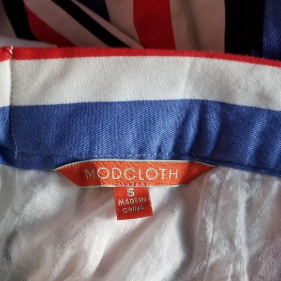 Modcloth Striped Red, White & Blue Twee Skirt. America - 4th of july - Picture 5 of 5